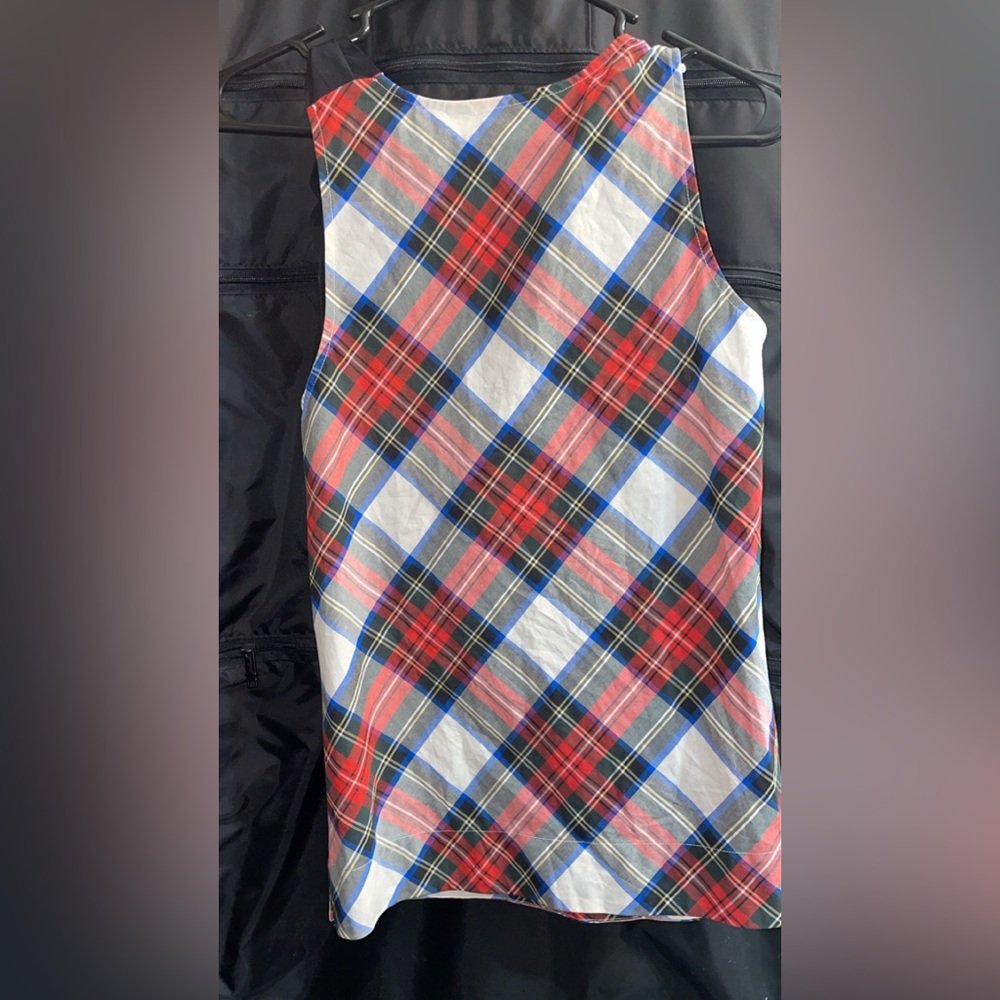 Jcrew tartan style top